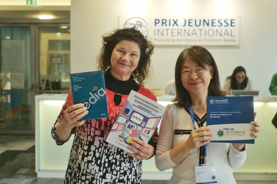 Left: Prix Jeunesse Managing Director Maya Götz; Right: PTS producer Wuan-ling Guo